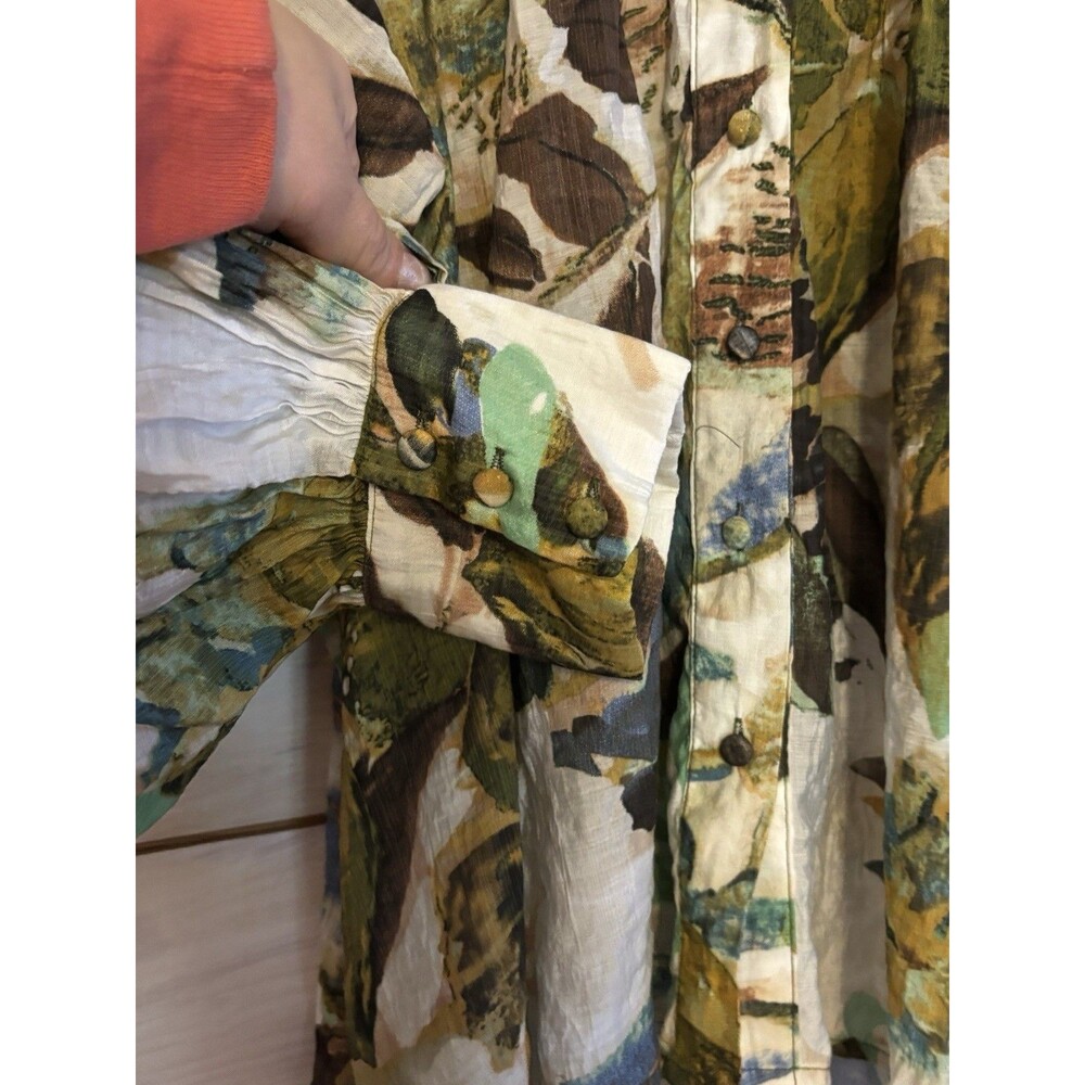 Ee:Some Maven Patterned Button Down Blouse Multi … - image 5